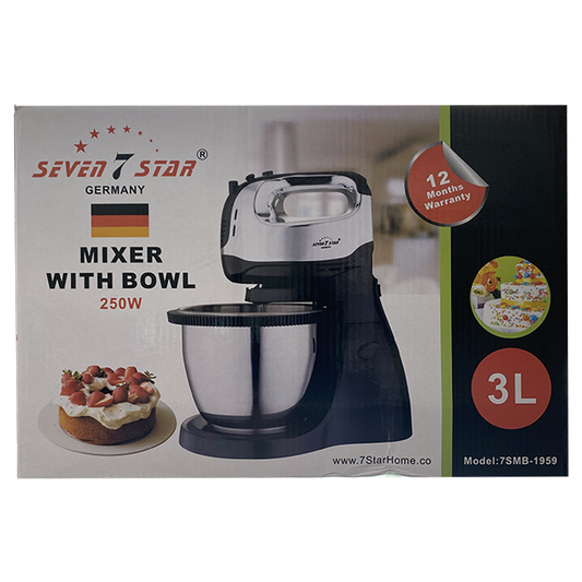 Seven Star Mixer With Bowl 250W