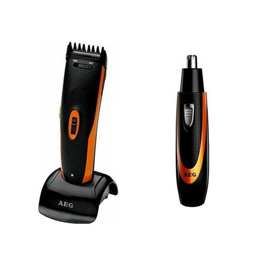 AEG 2-in-1 Hair Trimmer and Shaver + Nasal Hair Remover