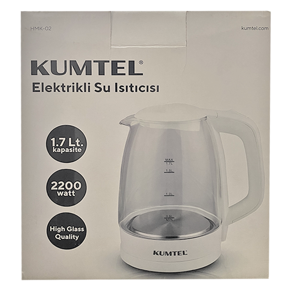 Kumtel Kettle White Glass