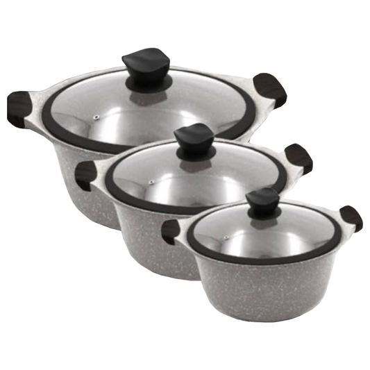Mirage Marble Coated Casserole Set