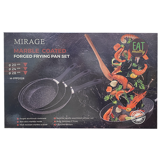 Mirage Marble Coated Forged Frying Pan Set