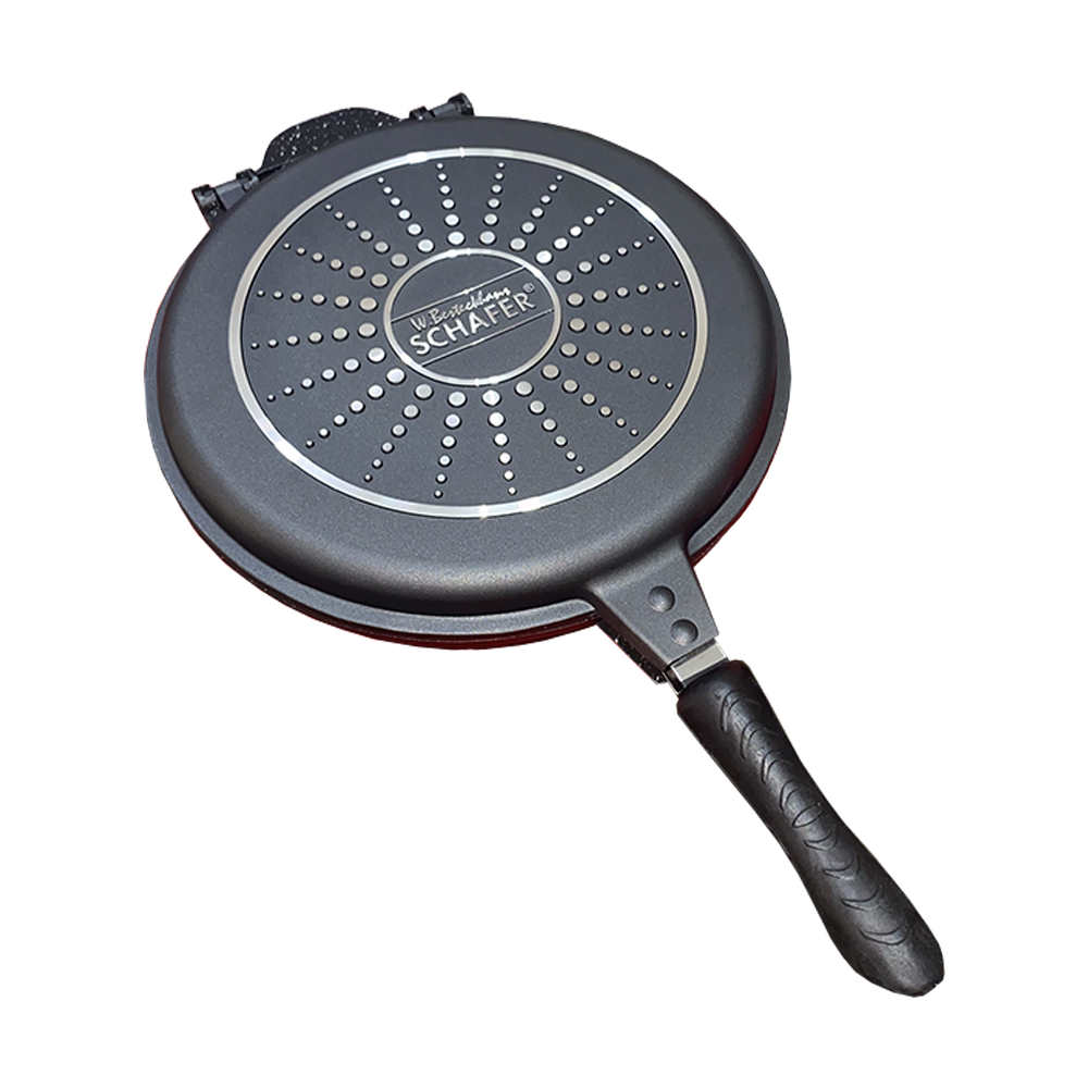 Schafer Rounded Double Grill Pan Granit 32 cm