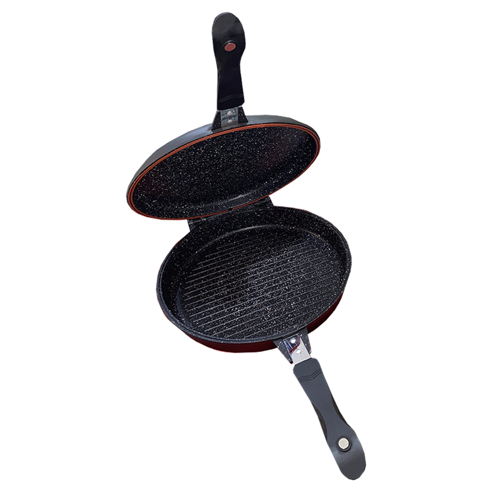Schafer Rounded Double Grill Pan Granit 32 cm